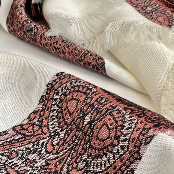 AboElela Abugazala Woven Egyptian Bohemian Wrap Scarf Camel Throw 42”x72” - Picture 2 of 7